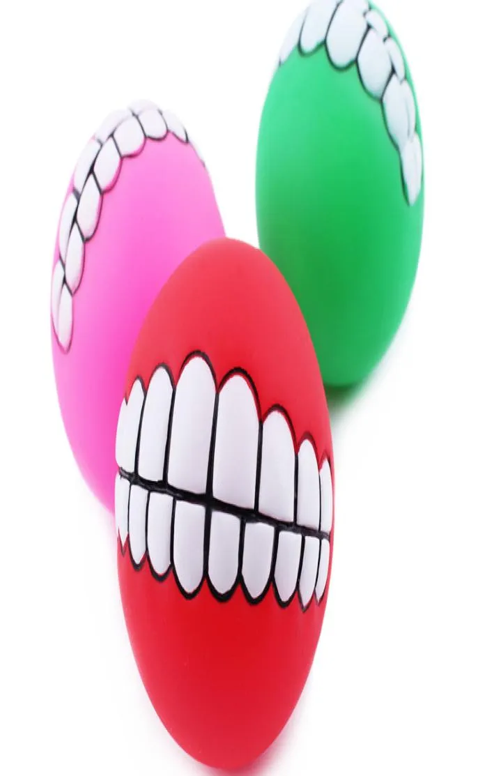 Thick Vinyl Sound Biteresistant Pet Dog Speelgoed Teeth Ball Dog Training Dog Toys 30pcslot5839865