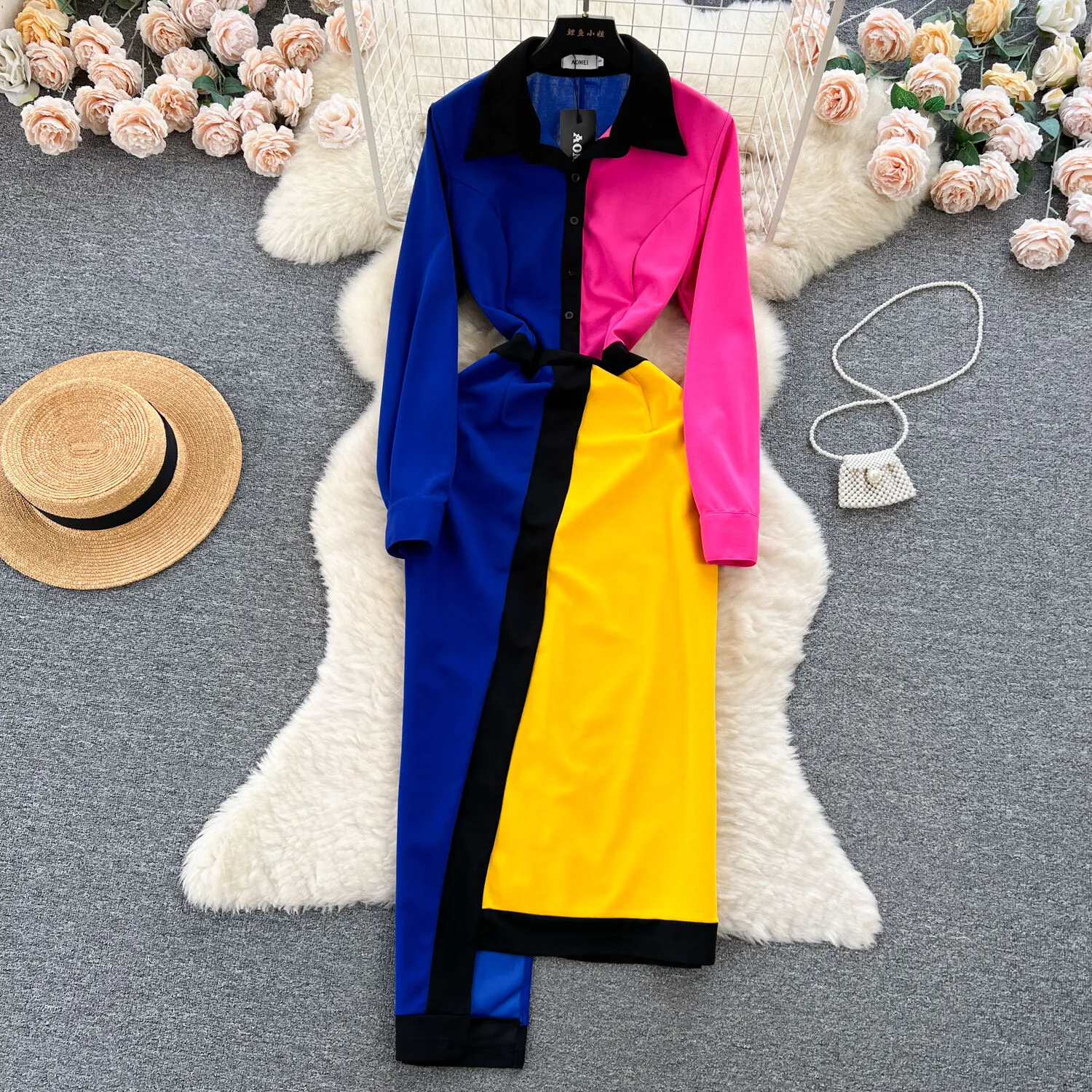 knee length dresses for ladies Fashion Coffee Corduroy Dresses Women Autumn Outfits Q2087 M