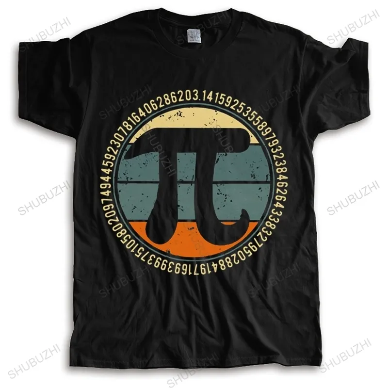 Herren T-Shirts Vintage Retro Pi T-Shirt Männer Reine Baumwolle Urban T-Shirt Kurzarm Algebra Shirt Math Teacher T-Shirt Tops Loose Fit Kleidung GIF 230418