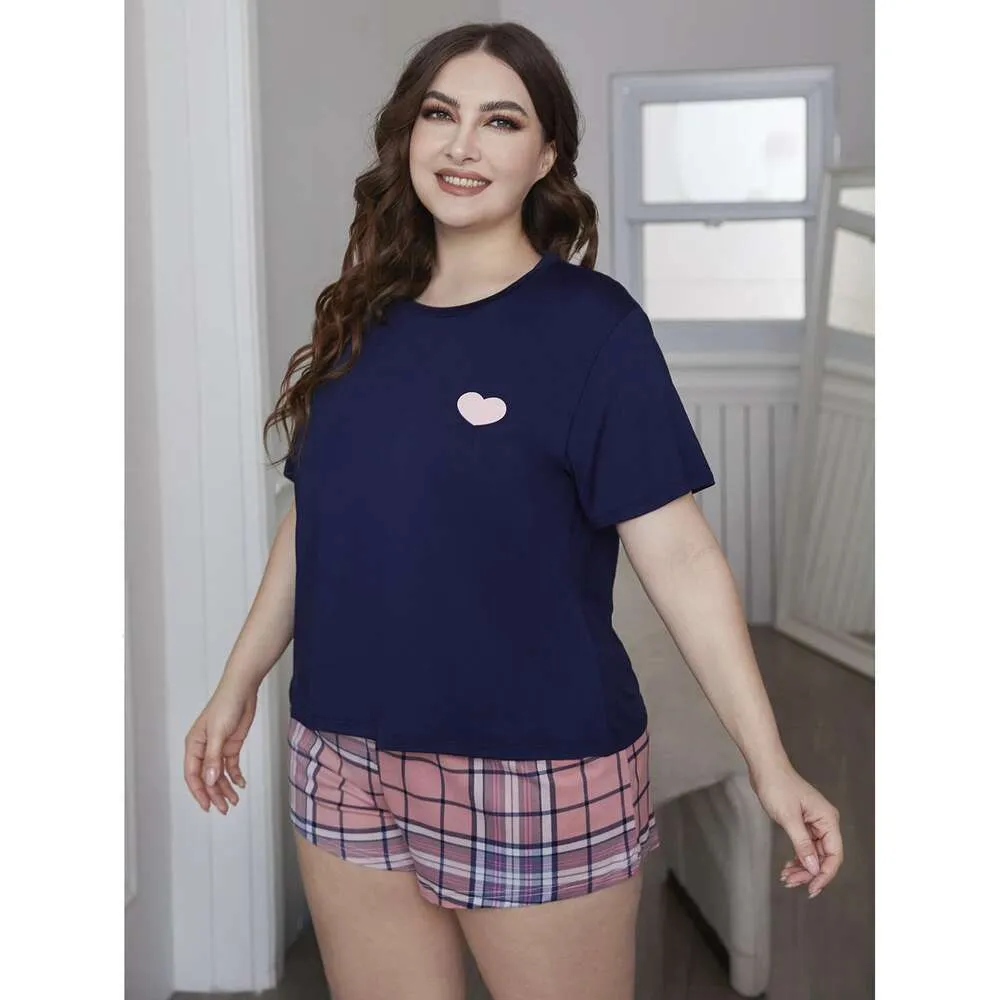プラスサイズの家庭服女性夏5xl脂肪mmラージパジャマセットパジャマ