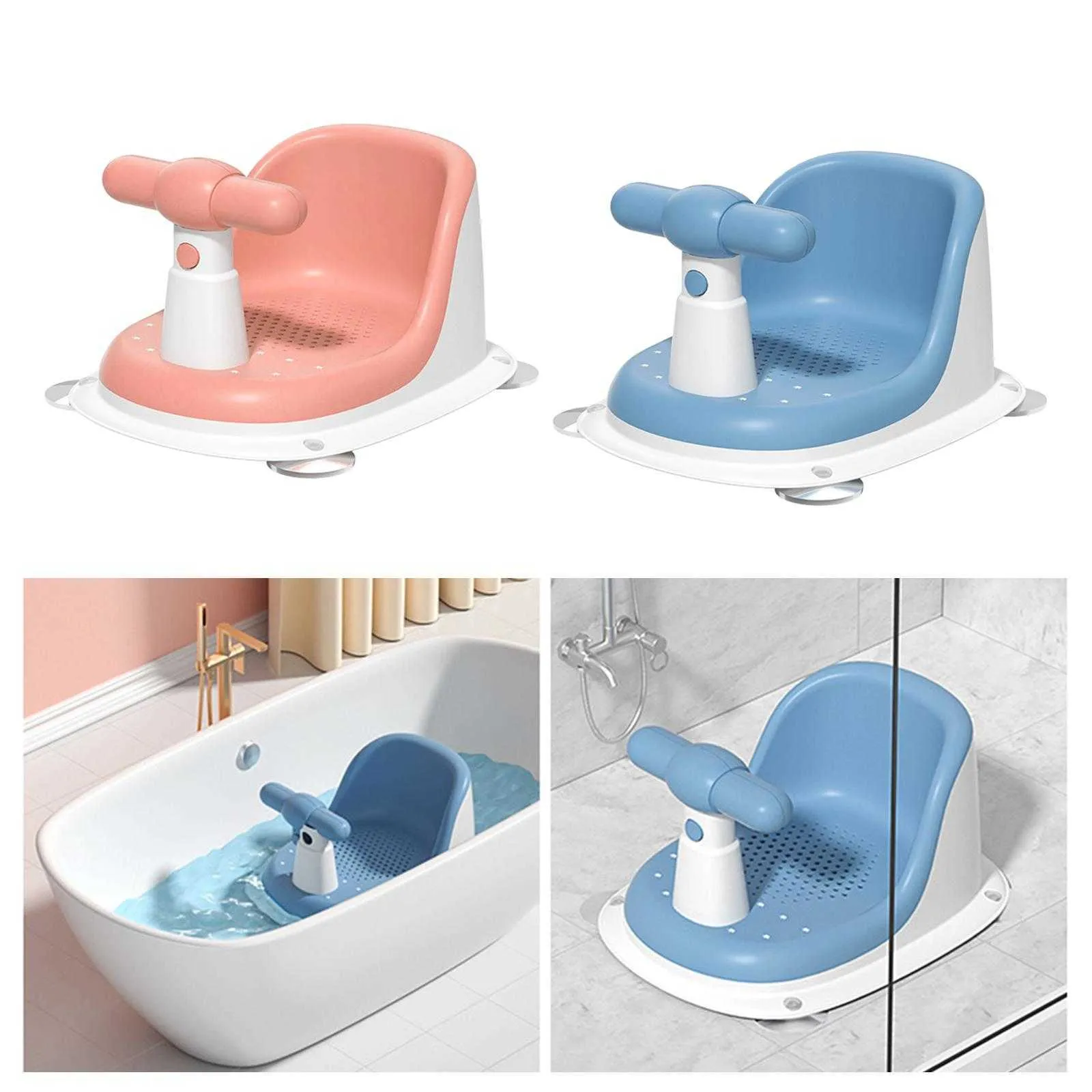 Sièges de bain Siège de bain Antidérapant Ventouse Baignoire Tout-petits Enfants Chaise de douche de bébé Baignoire pour nourrissons P230417