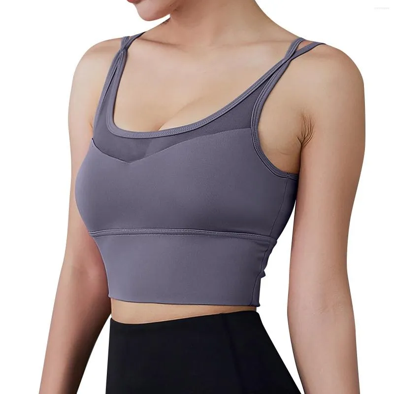 Oqq Workout Outfits Women Sports Bras Criss Back Padded Workout