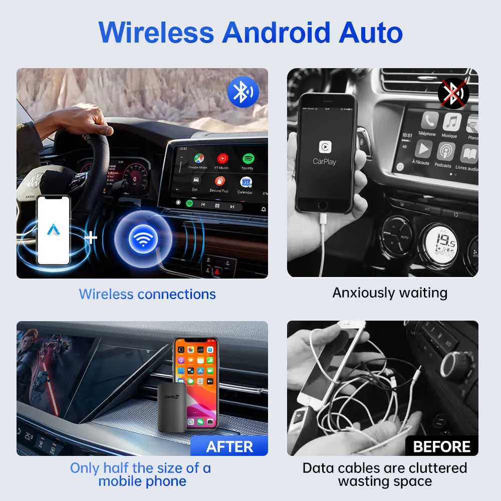 Adaptateur Sans Fil ANDROID Auto Connexion Bluetooth & WiFi