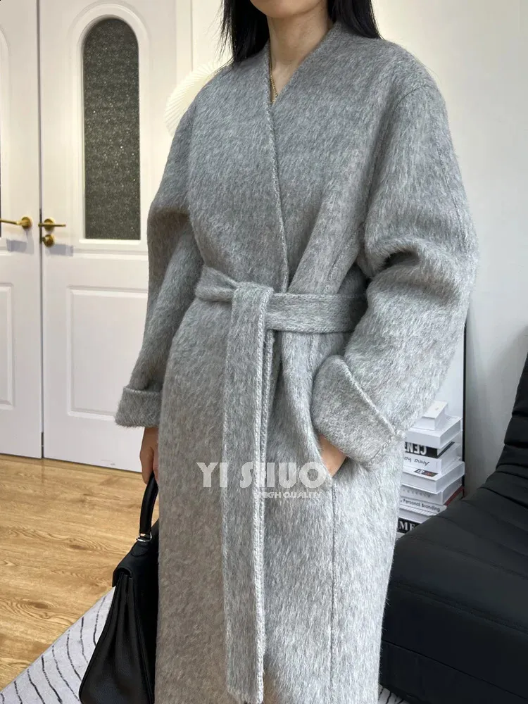 Women's Grey Wool & Wool-Blend Coats