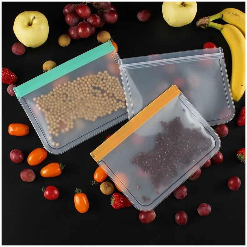 Top Quality Peva Food Storage Bags Translucent Frosted Fresh Refrigerator Refrigerated Sealed Fruit Preservation Packing Bags