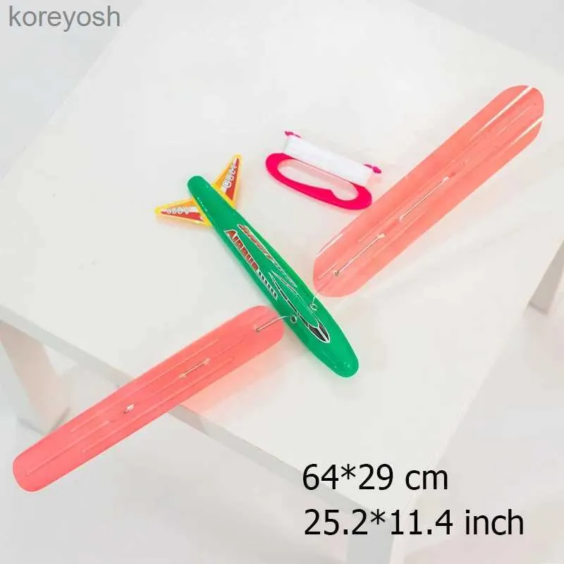 Akcesoria latawców zabawne samolot zabawki latawiec dla dzieci samoloty dezasemblingowe na świeżym powietrzu Latające na zewnątrz plastikowe podręcznik uruchamia chłopcy prezentl231118