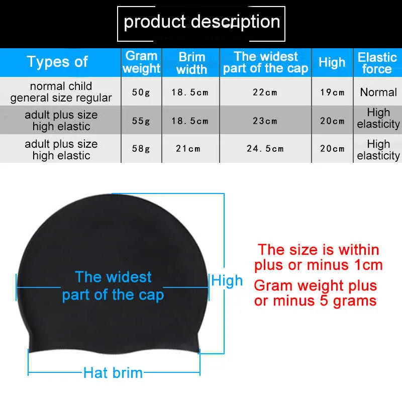 Плавающие шапки плавательная шляпа высококачественная водонепроницаемая силиконовая протектора для плавательной крышки для плавания силиконовая плавательная шапка для взрослых гибкие долговечные p230418