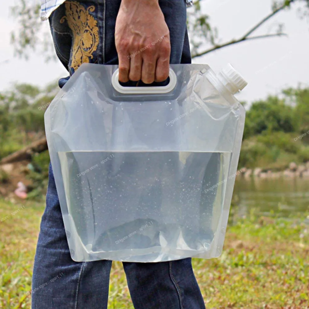 5/10/15L Wasserbeutel, zusammenklappbar, tragbarer Sport-Aufbewahrungsbehälter, Krug, Flasche für Outdoor-Reisen, Camping mit Griff, zusammenklappbarer Wasserbeutel, Camp nbsp;Kochen