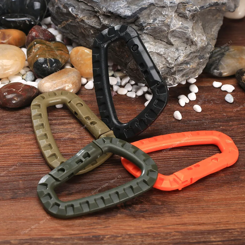 5 PCS Outdoor Plastic Carabiners Hanging Buckle Hook Keychain Bushcraft Survival Tool Camping HikingOutdoor Tools sports entertainment