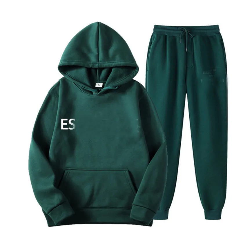 Ess Hoodie Мужские женские двухсекционные брюки Женский спортивный костюм Essentiels Женская куртка с красными толстовками Essen Дизайнерская одежда Essentails Мужская Hoodieqiiy