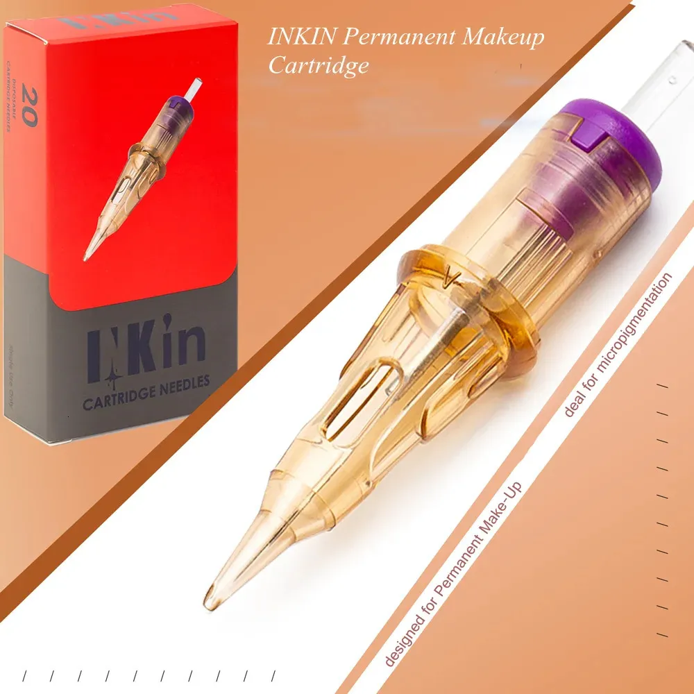 Tatueringsnålar EZ Inkin PMU Ink Cartridge Tattoo Needle 1rl Permanent Makeup Eyebrow Eyeliner Lipstick Machine Pen 231117