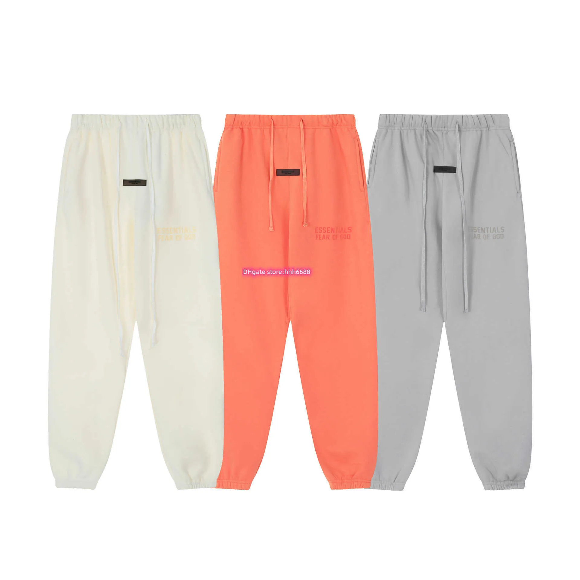 Ot6v 2023 nieuwe heren- en damesbroeken High Street merk Essentialsweatpant seizoen 8 dubbelsporige pluche mode herfst winter pluche bewaker