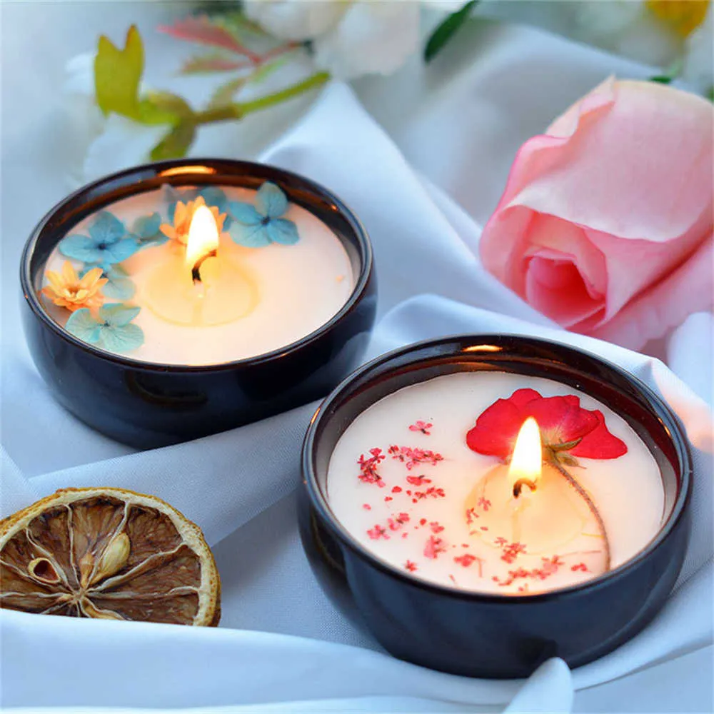 Set di candele profumate, candele profumate da donna Set regalo di 4 candele  di cera di soia naturali al 100% Aromaterapia