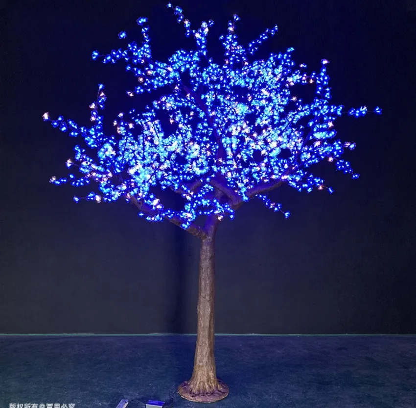 3,5 m LED Crystal Cherry Blossom Tree Light Christmas New Year Wedding Luminaria Dekorativa trädgrenar Lampor inomhusbelysning