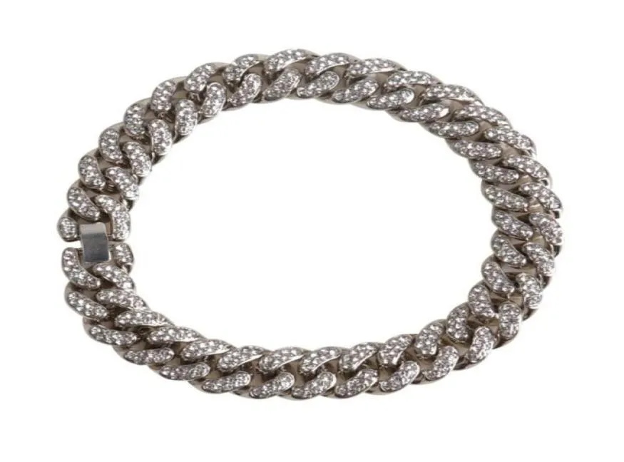 Colliers de chien Laisses Collier de chaîne en strass Lien ras du cou décoratif avec diamant Collier réglable Accessoires de bijoux pour chiot Po5003229