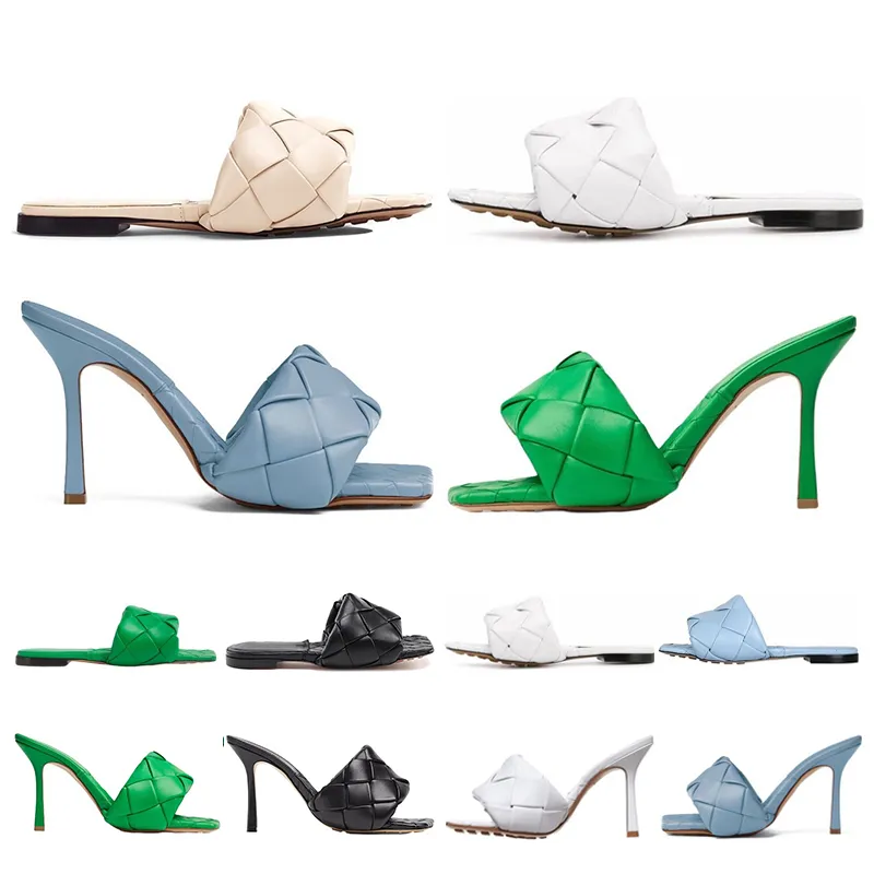 Pantofole Donna Tacchi alti Designer Scivoli Sandali piattaforma piatta punto d'appoggio muli quadrati fondo scarpe Moda donna Scarpe Outdoor Indoor