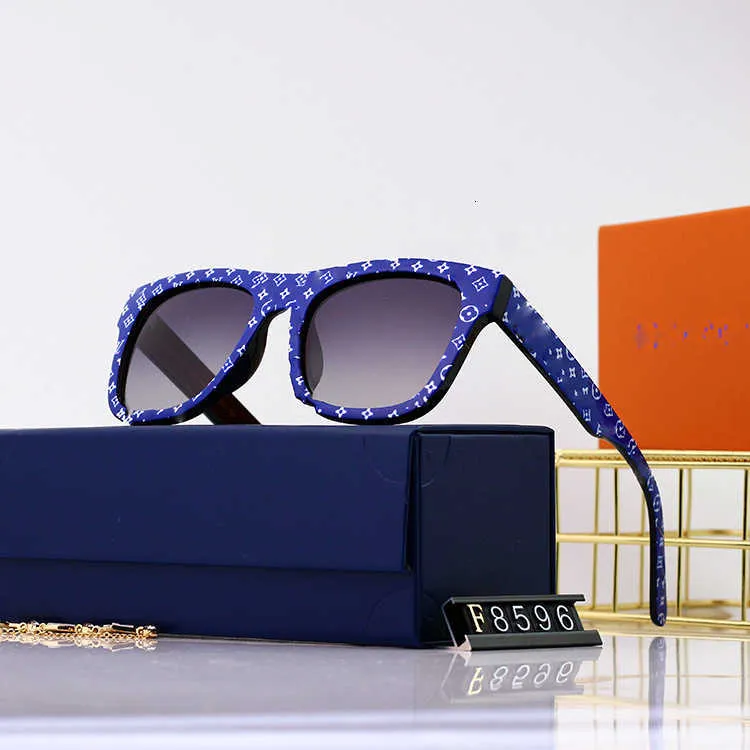 Дизайнер -модельер Lou Vut Luxury Cool Sunglasses 2022 Новые мужские и женские поляризованные драйверы едут красочные солнцезащитные очки модные квадраты