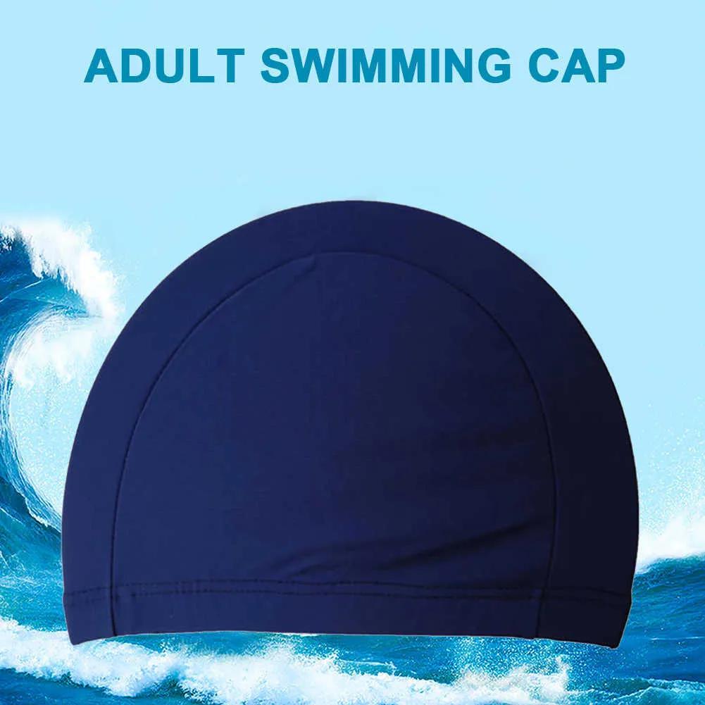 Swimming caps Free Size Swimming Caps For Men Women Swimming Pool Hat Elastic Nylon Ear Protection Long Hair Ultrathin Bathing Caps Hat Diving P230418