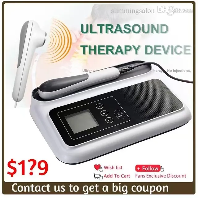 Ultrasonic Therapy Machine for Pain Relief Muscle Massage Ultrasound 1MHz Physiotherapy Device with LCD Screen Display