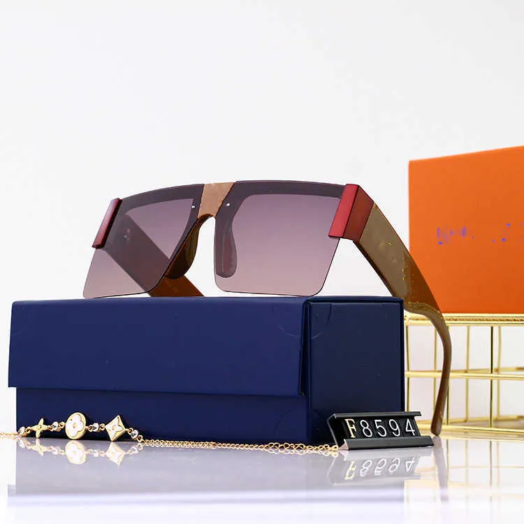 Modedesigner Lou VUT Luxury Solglasögon 2022 Ny fashionabla ramlösa polariserade solglasögon oregelbundna kvinnors anti UV
