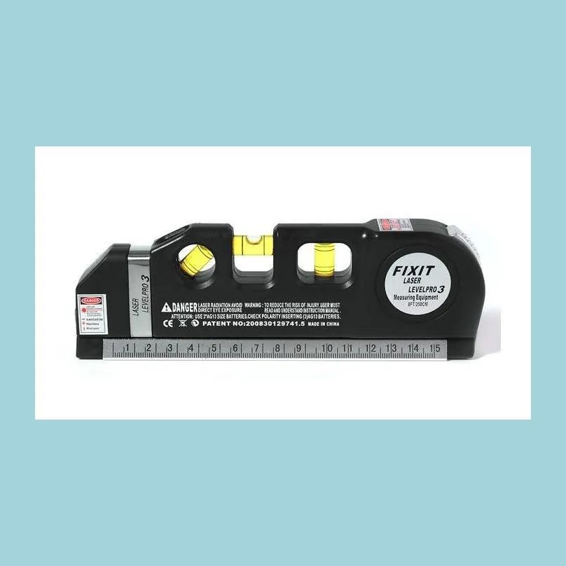 Level Measuring Instruments Mtipurpose Laser Line 8 Feet Measure Tape Rer Adjusted Standard And Metric Rers Drop Delivery Office Sch Dhelv