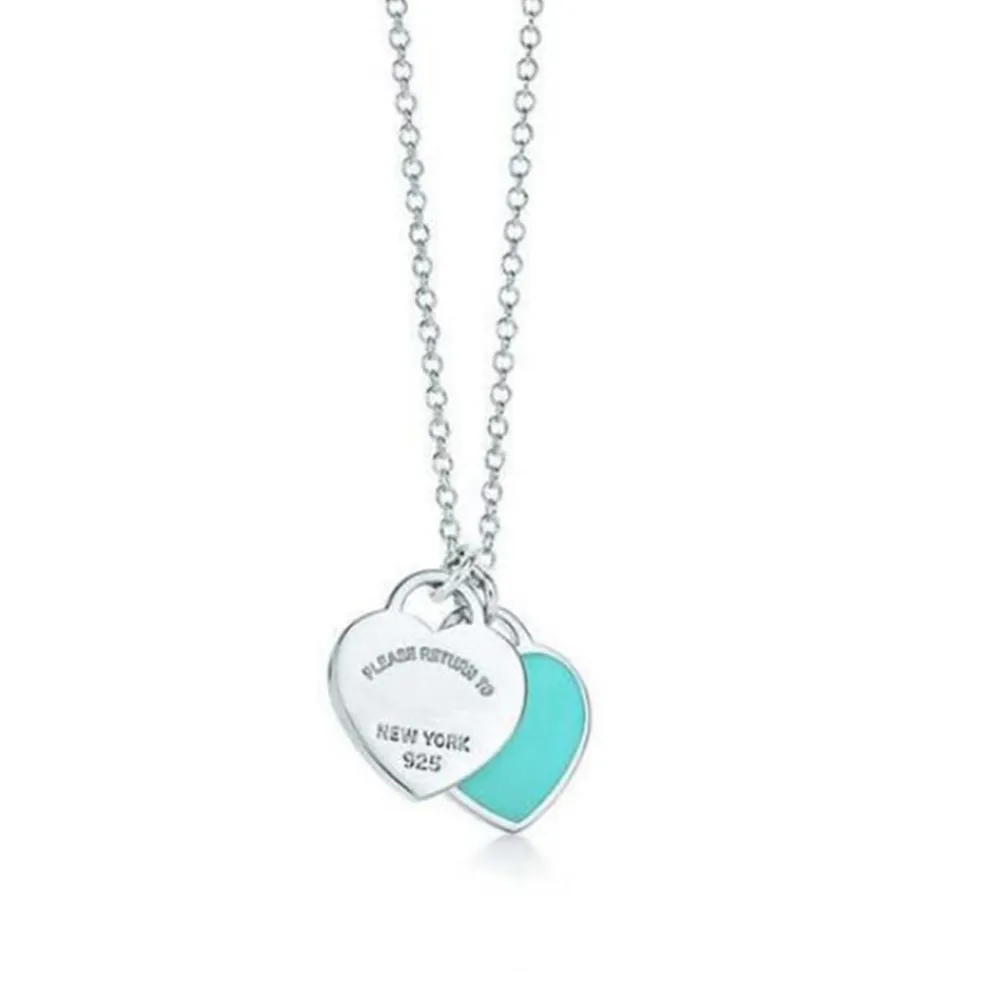 Miłość designerka sercowe naszyjniki „925” wisiorek t naszyjnik luksus biżuteria w kształcie serca