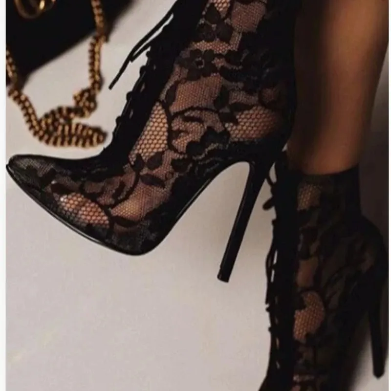 Gucci Women's Ankle Tie High Heel Sandals | Bloomingdale's
