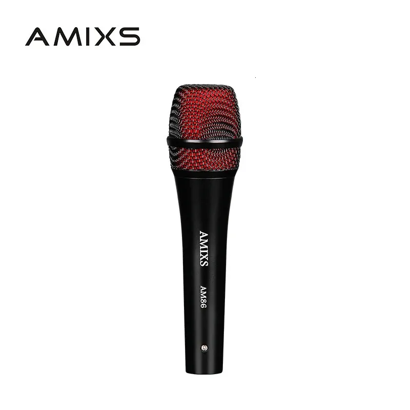 Microfoons AMIXS Hoge Kwaliteit Professionele Handheld Bedrade Microfoon Microfoon Dynamische Microfoon Voor Karaoke Live Vocale Prestaties 231117