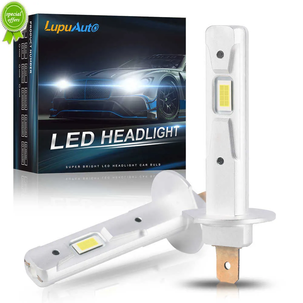Nouveau 2 pièces 1 1 voiture LED H1 H3 LED Canbus ampoule de phare 60W 12000Lm blanc 6000K Mini pour Auto Super lumineux LED antibrouillard 12V Lupuauto