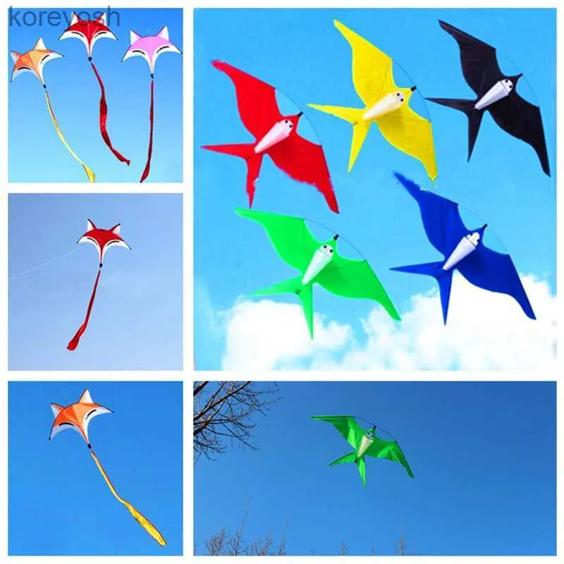 Kite Accessories free shipping fox kite children swallow kites for kids snake air koi fish flying dragon aquilone scruplesL231118