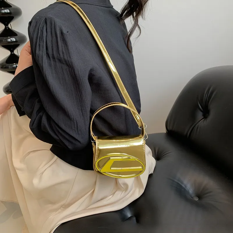 Borsa Jingle semplice da donna Mini borse portatili a tracolla monospalla con colore a contrasto estivo