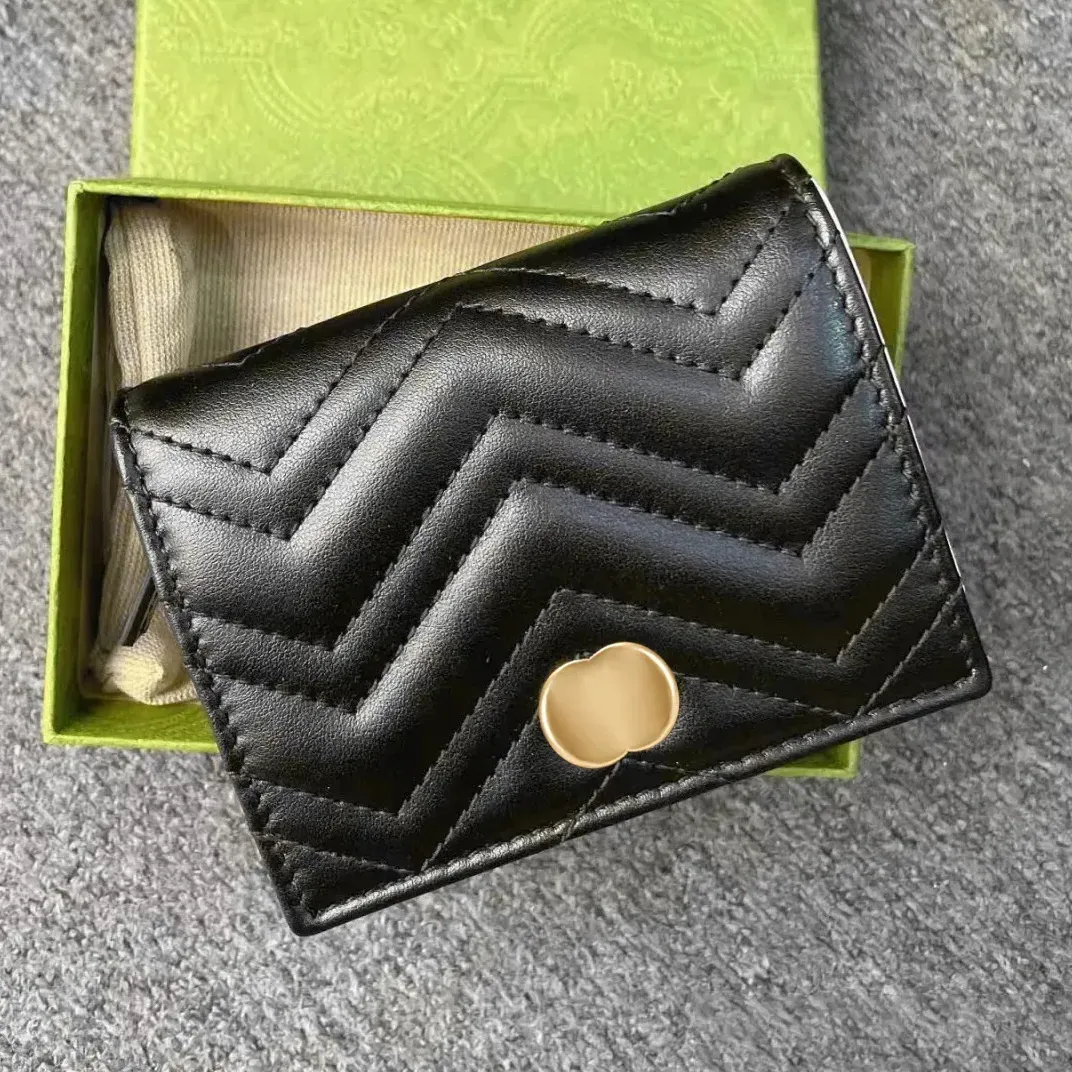 Portamonete in pelle Marmont di alta qualità Designer Mini portafoglio di lusso porta passaporto da uomo da donna piega all'ingrosso Key Pocket moda portachiavi portafogli Slot interno