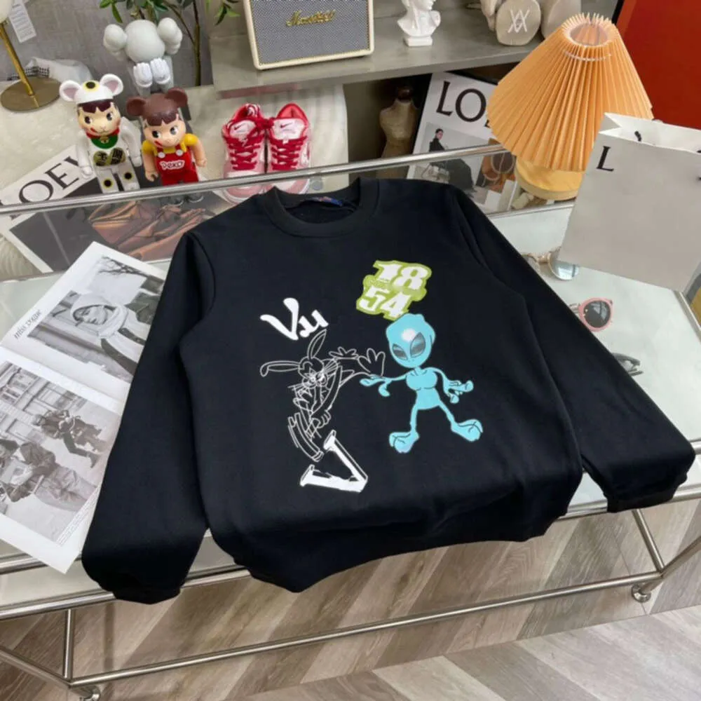 Toppkvalitet tröjor främmande trycktröjor Designer hoodie bomullsdrager pälsboat för män Tshirt Loose Sweatshirt