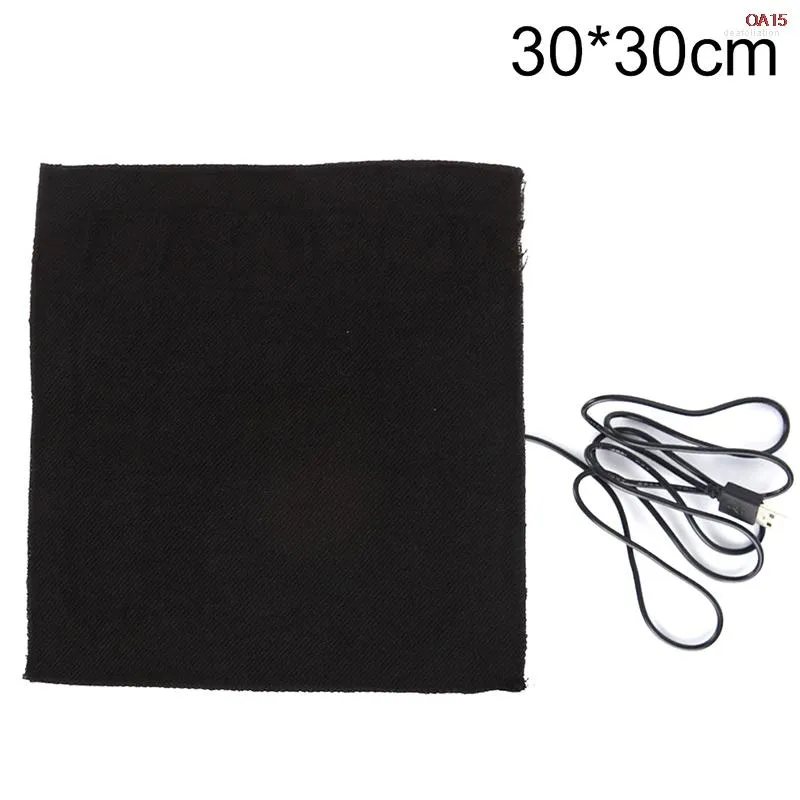 Tapis 1 pièces grand 30 X 30 cm/15 20 cm/10 X22 cm USB coussins chauffants en Fiber de carbone chaud