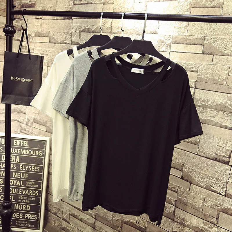 T-shirt da donna T-shirt estiva in cotone da donna taglie forti busto 146 cm 3XL 4XL 5XL 6XL 7XL 8XL 9XL t-shirt manica corta donna nero grigio bianco colori 230418