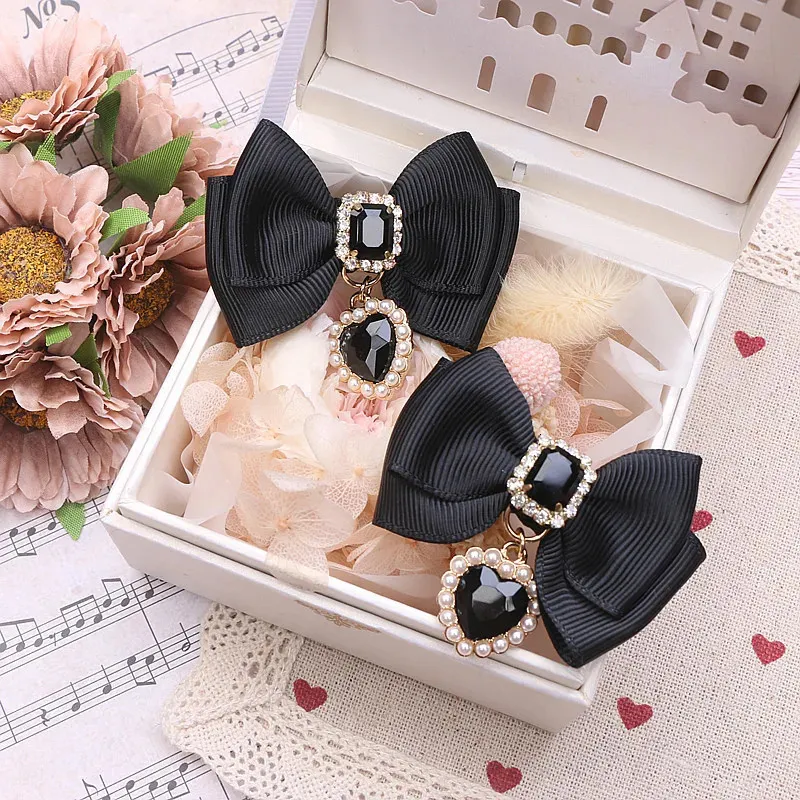 Rhinestone Hairclip Side Clip for Women Girls, Japanese Style