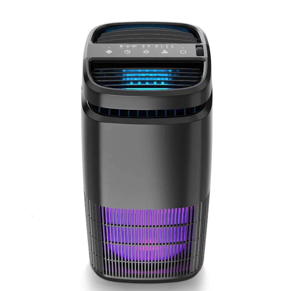 Purificateurs d'air Purificateur Breezome 4 en 1 HEPA éliminant les odeurs de squames d'animaux de pollen de poussière dans 256 pieds carrés Certifié CARB pour les allergies et l'asthme 231118