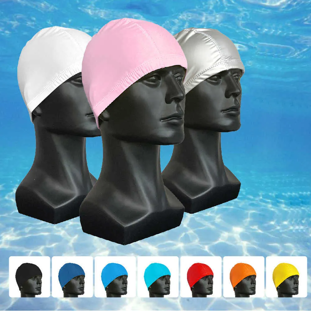 Gorros De Natación Tela De Poliéster De Verano Elástico Proteger Orejas  Cabello Largo Deportes Baño Piscina De Natación SPA Gorro De Natación Para  Hombres Mujeres Adultos Sombrero De Surf P230418 De 9,84