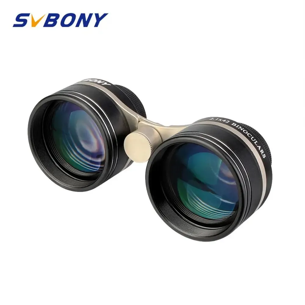 Telescopes SVBONY Astronomical Telescope SV407 2 1x42mm 26 Degree Super Wide Binoculars for watch s and Theater Perform 231117