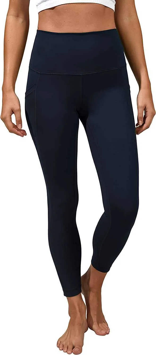 Yogalicious High Waist Elastic Free Side Pocket Ankle Workout Leggings With  Pockets Luxurious Design From Jeanscn, $23.11