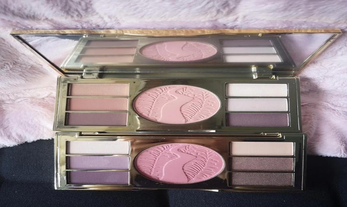 Palette yeux et joues 6 fard à paupières 1 fard à joues haute performance pigmentation des ombres à paupières naturelles plus maquillage poudre fard à joues pour le visage Pale8643623