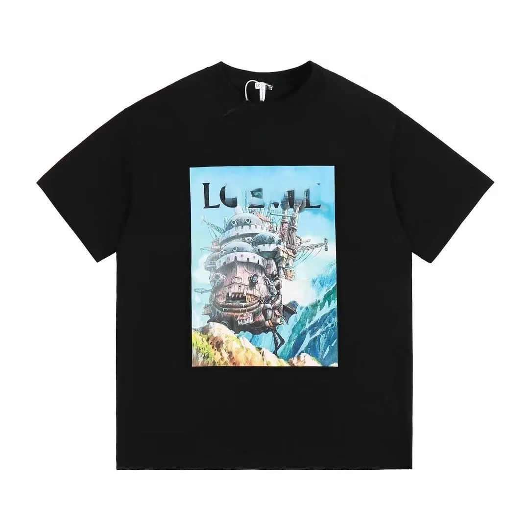 Designer di camicie a loewve estate oversize a magliette da camicia maniche superiori donne lowewe lussuoso lowe con loewees uomini loeewe tendenza maglietta da uomo tshirt tshirtsuazo