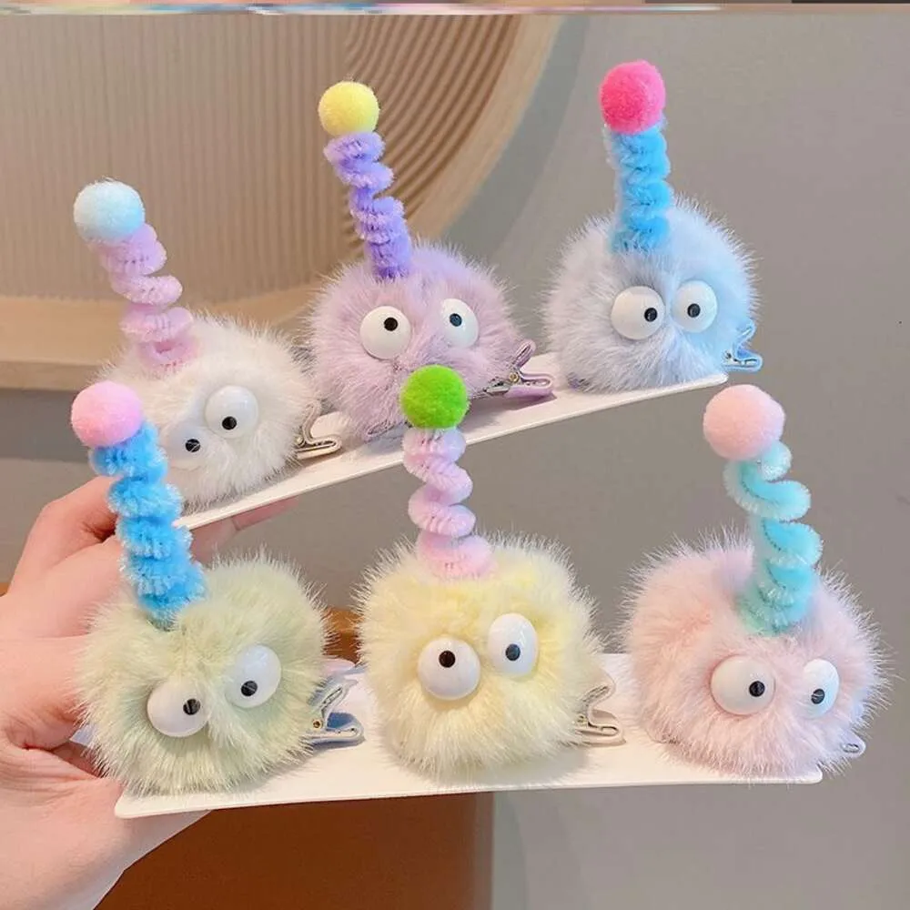 Little Beautiful Clip Funny Doll Children's Plush Baby Headwear Girl Super Cute Hairpin