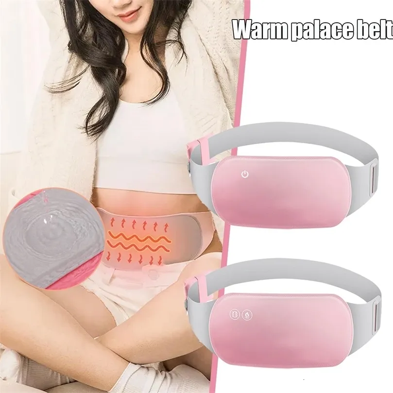 Slimming Belt Menstrual Heating Pad Warm Waist Relieve Pain Compress Massager for Woman Girl Belly Back 230417