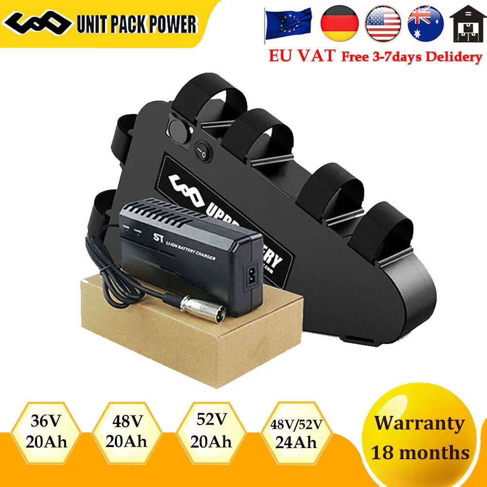 Triangle Ebike Battery UNIT PACK POWER 18650 21700 36V 48V 52V 20Ah
