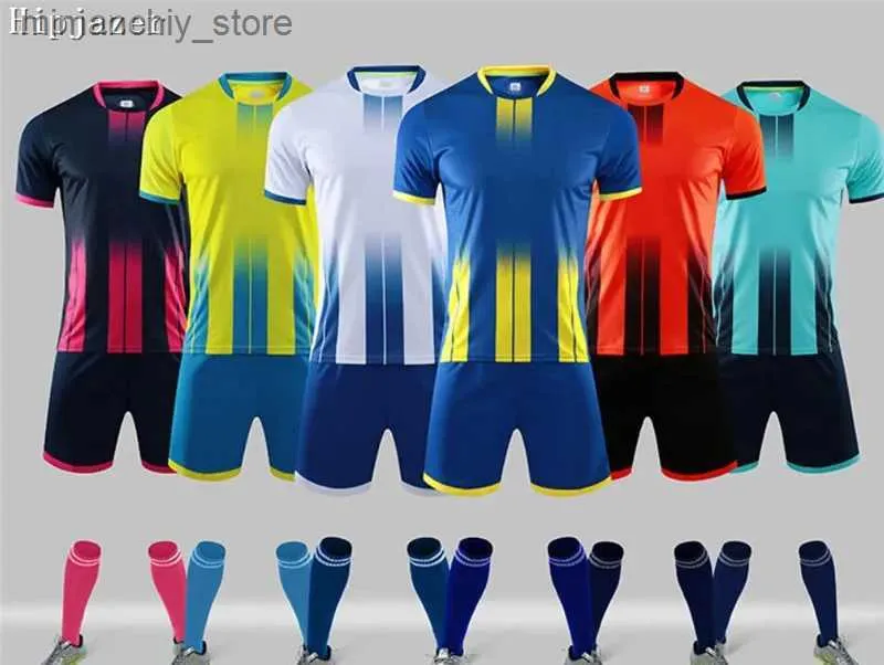 Maglie da calcio da uomo per bambini adulti da collezione Maglie da allenamento sportive Set rampa sfumata MAN donna uniforme da calcio Q231118