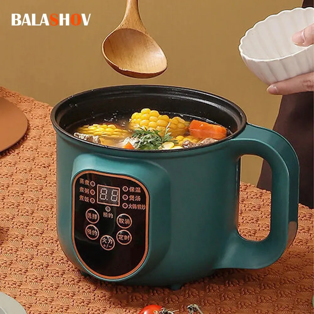 SOUP STOW POTS Electric Pot Cooker Multicooker Pot Stew Heating Eggs Pan Noodles ångare Riskokare Matlagning EU Plug 231117