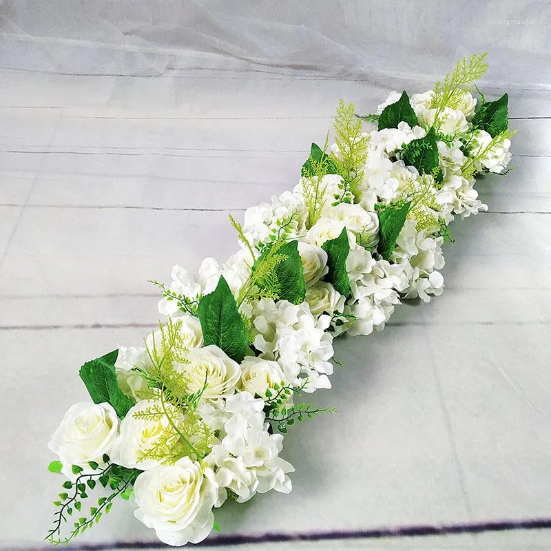 Декоративные цветы 22 50 см моделирование шелковое цветочное ряд эль -стена роуд ведущий свадьба