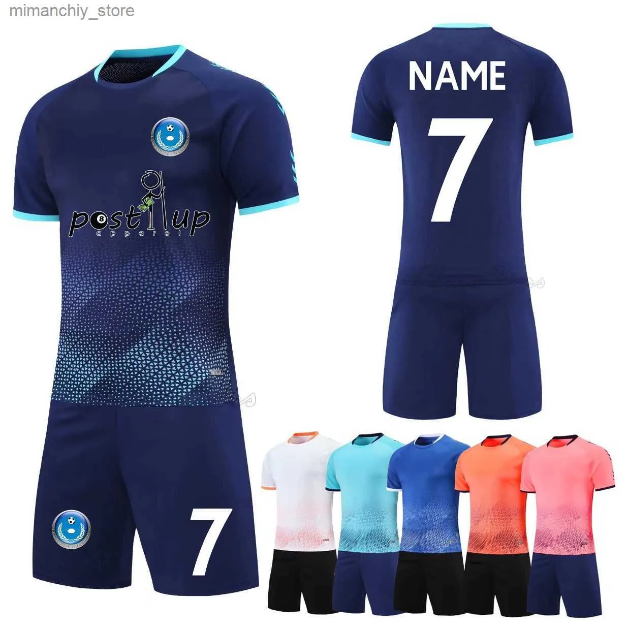 Collectable Football Jersey Sets Kids Men's Soccer Uniforms 2022 Boys Adult Sport Training Suits Women Soccer Tracksuit Clothes Sportswear Q231118