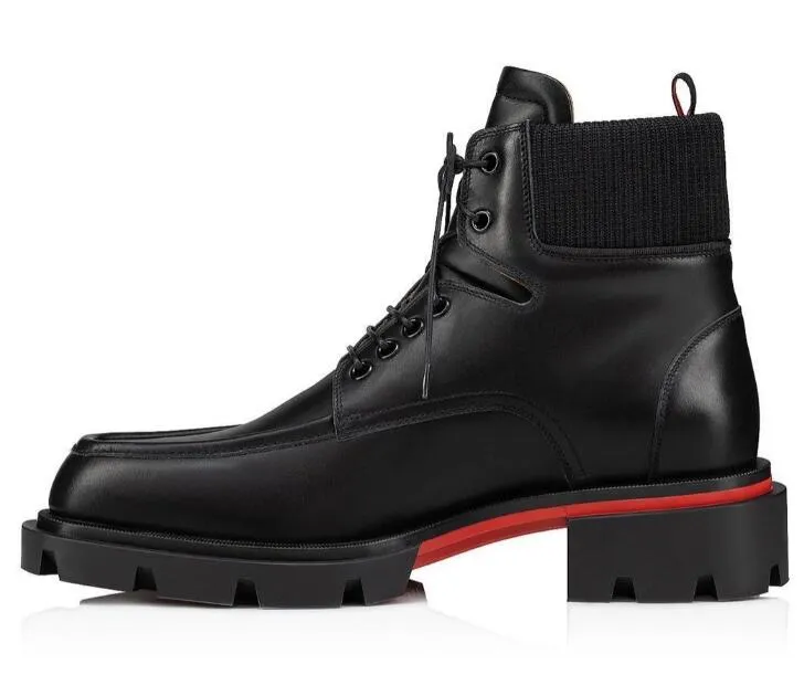 Bottes Martin de styliste en cuir noir pour hommes, bottes courtes simples à la mode, nouvelle collection automne/hiver 2023